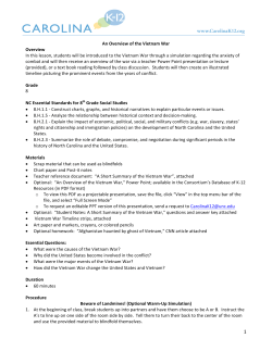 An Overview of the Vietnam War - Database of K