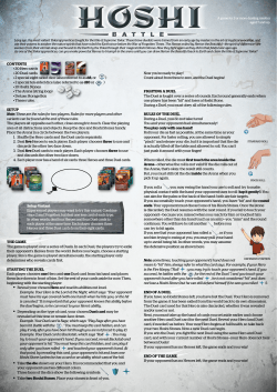 CONTENTS &bull; 20 Hero cards &bull; 20 Duel cards &bull; 2 special eight