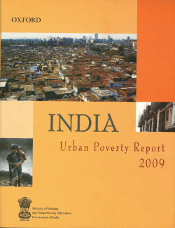 India: Urban Poverty Report 2009