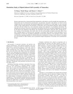 Simulation Study of Dipole-Induced Self