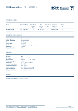 EMI Preamplifiers 10 6000 MHz