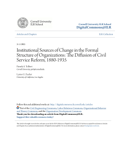 Institutional Sources of Change in the Formal Structure of