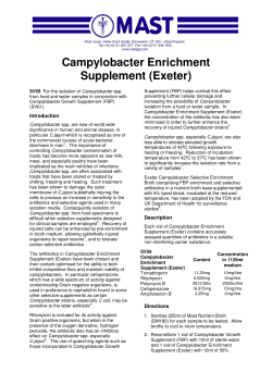 Campylobacter Enrichment Supplement (Exeter)