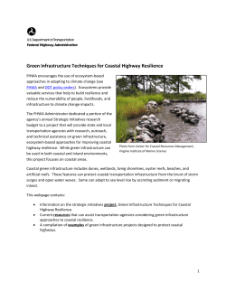 Green Infrastructure Techniques for Coastal Highway