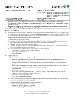 Endometrial Ablation
