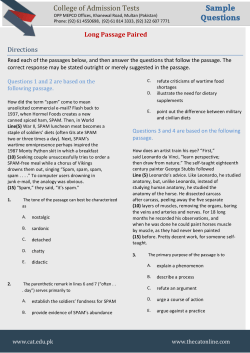 Long Passage Paired - College of Admission Tests