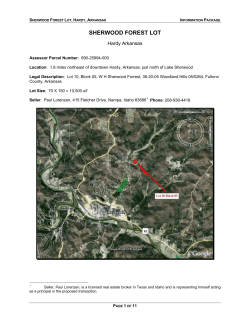 sherwood forest lot - Lorenzen Realty Advisors, LLC