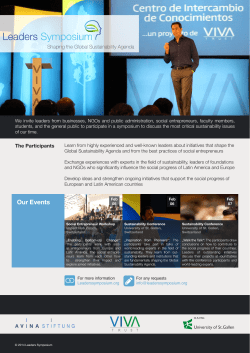 Our Events - SwissFoundations