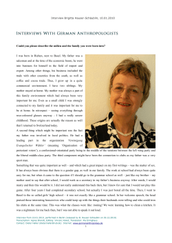 Could you please describe the milieu and the family you were born