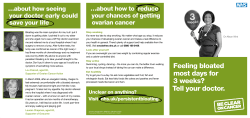 Feeling bloated most days for 3 weeks tell your doctor 201212