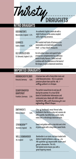 Beer List - Red Lion Pub