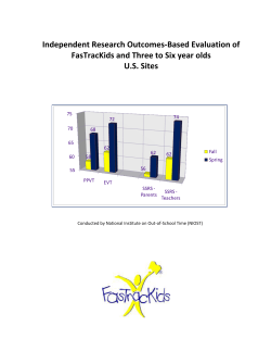 FasTracKids Study Results