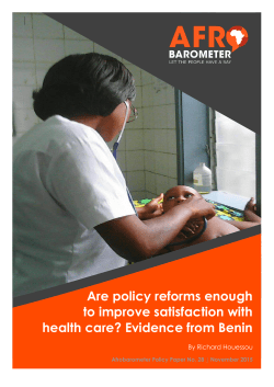 Are policy reforms enough to improve satisfaction