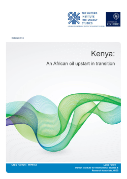 Kenya - Oxford Institute for Energy Studies