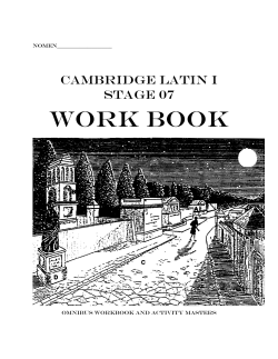 07 Stage Cambridge Latin