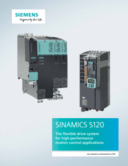 sinamics s120 - Siemens Industry, Inc.