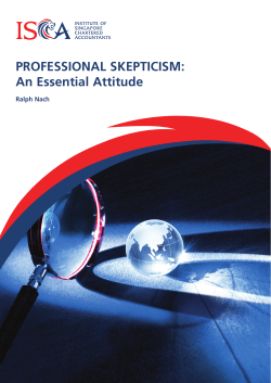 PROFESSIONAL SKEPTICISM: An Essential Attitude