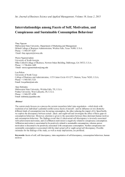 Interrelationships among Facets of Self, Motivation, and