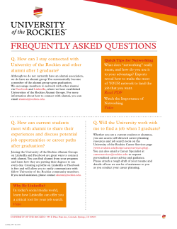 frequently asked questions - University of the Rockies