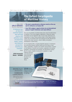 The Oxford Encyclopedia of Maritime History