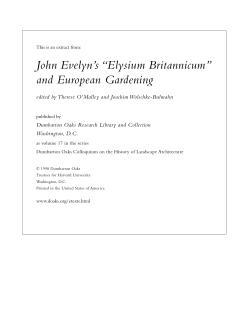 John Evelyn`s "Elysium Britannicum"