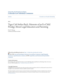 Tiger Cub Strikes Back: Memoirs of an Ex