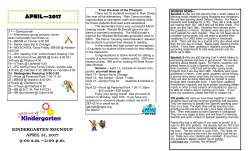 April`s Newsletter - North Adams