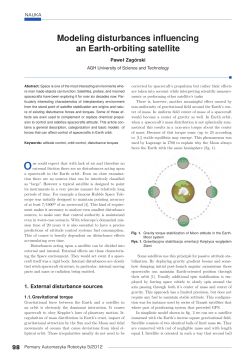 Modeling disturbances influencing an Earth