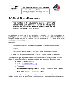 A-B-C`s of Airway Management