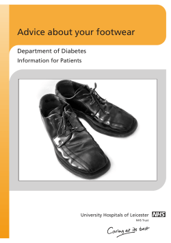 Footwear Advice - Leicestershire Diabetes