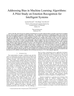 Addressing Bias in Machine Learning Algorithms: A