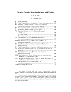 Popular Constitutionalism in State and Nation