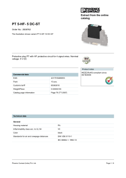 PT 5-HF- 5 DC-ST - Electrocomponents