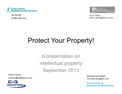 Protect Your Property! - Medicaid Enterprise Systems Conference