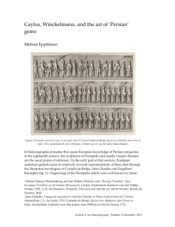 Caylus, Winckelmann, and the art of `Persian` gems