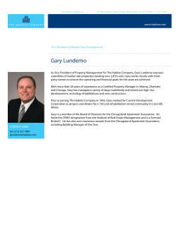 Gary Lundemo - The Habitat Company