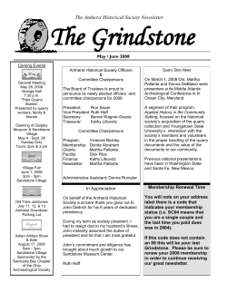 May-June - Amherst Historical Society