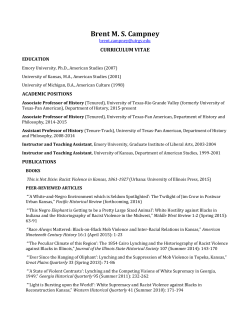 Curriculum Vitae - University of Texas Rio Grande Valley