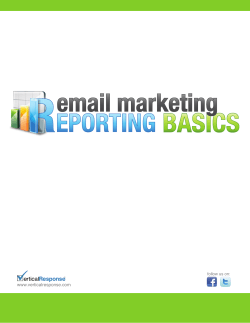 EMAIL MARKETING REPoRTING BASICS