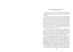 "The Background of Psalm 139," Bulletin of the Evangelical