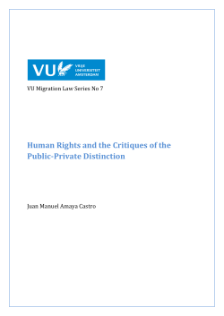 Human Rights and the Critiques of the Public-Private