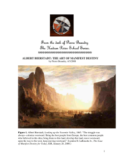 albert bierstadt: the art of manifest destiny