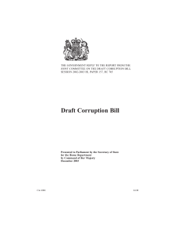 Draft Corruption Bill