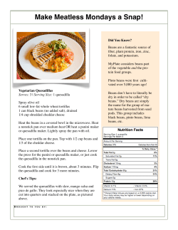 Make Meatless Mondays a Snap!