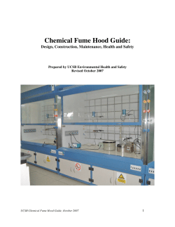 Chemical Fume Hood Guide