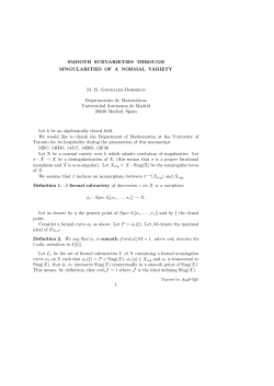 SMOOTH SUBVARIETIES THROUGH SINGULARITIES OF A