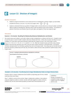 Lesson 12 - EngageNY