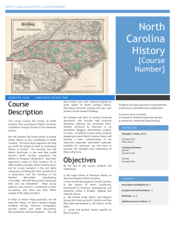 North Carolina History - Sites@Duke