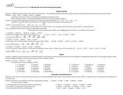 APNE Sample Questions