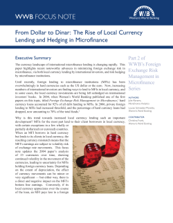 From Dollar to Dinar: The Rise of Local Currency Lending and